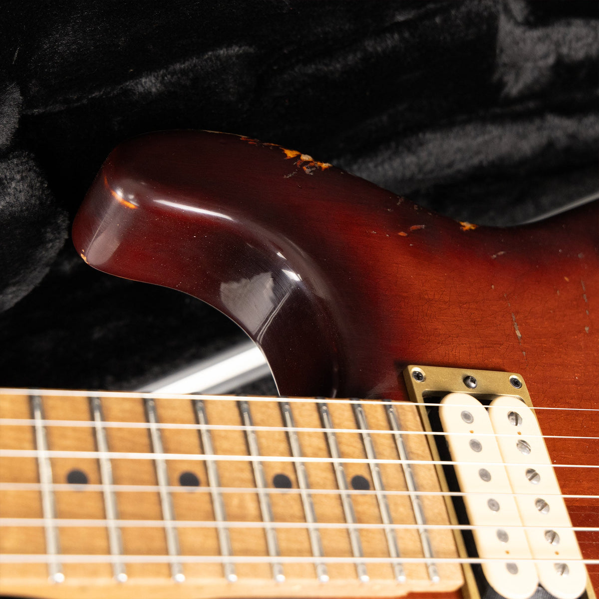 Charvel Custom Shop San Dimas Nitro Aged Violinburst Used — 8