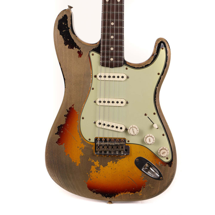 Fender Custom Shop 1960 Stratocaster Ultimate Relic Masterbuilt Dennis Galuszka 3-Tone Sunburst
