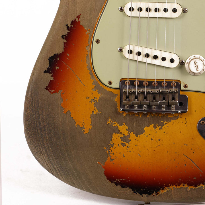 Fender Custom Shop 1960 Stratocaster Ultimate Relic Masterbuilt Dennis Galuszka 3-Tone Sunburst