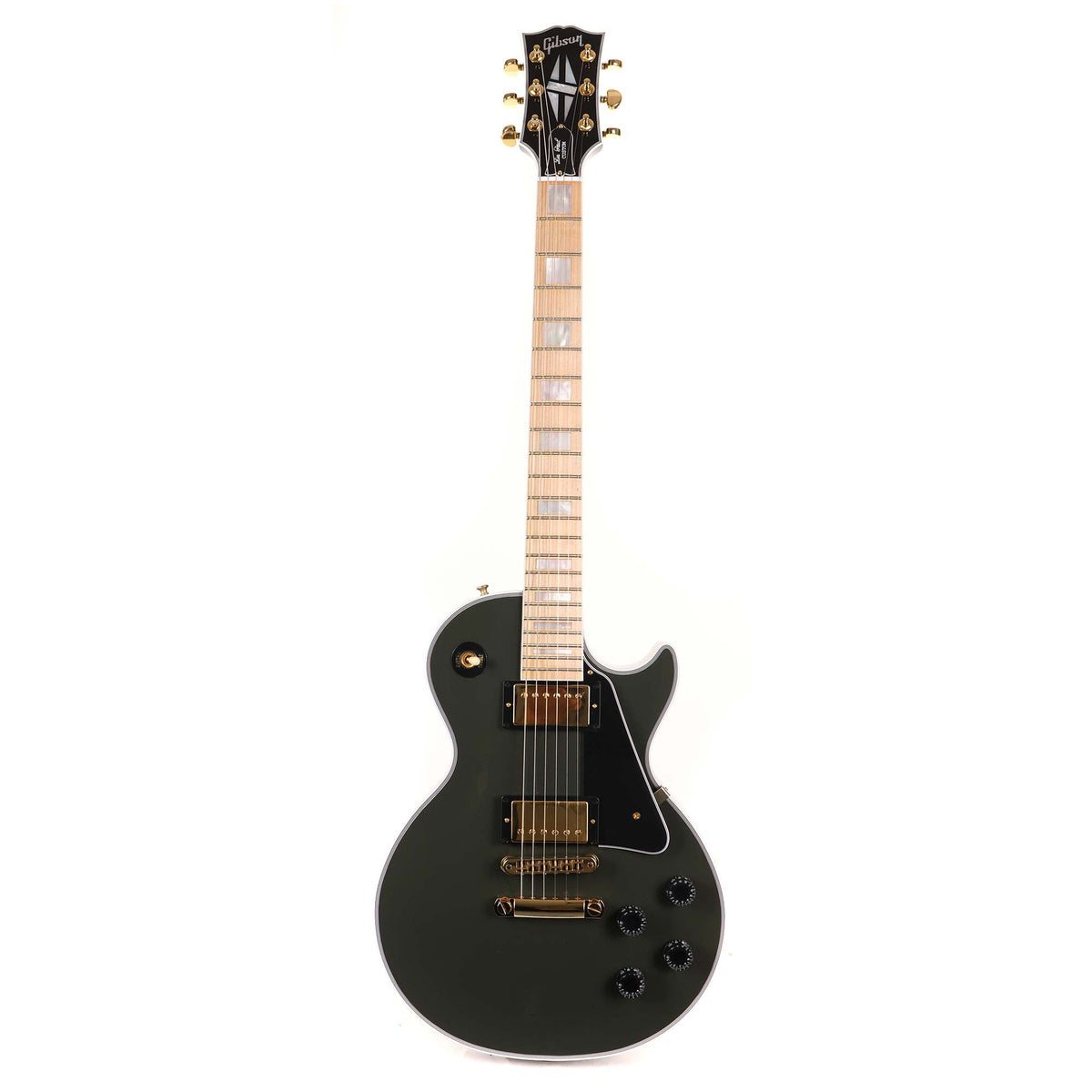 Gibson Custom Shop Les Paul Custom Made 2 Measure Olive Drab Maple Fretboard — 2
