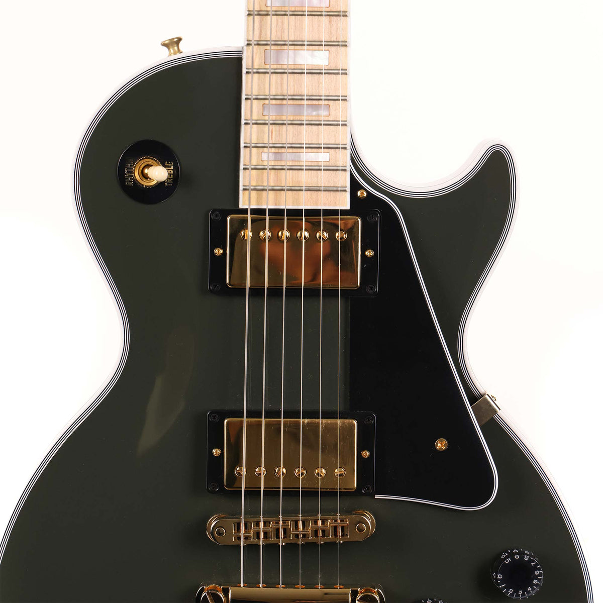 Gibson Custom Shop Les Paul Custom Made 2 Measure Olive Drab Maple Fretboard — 4