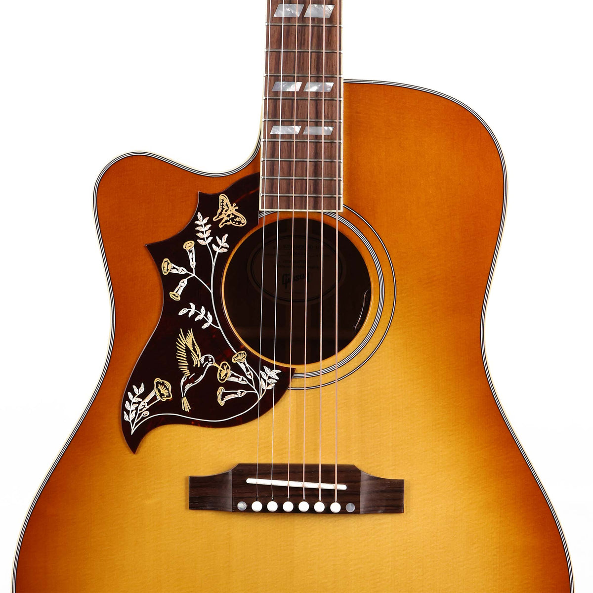 Gibson Hummingbird Standard EC Left-Handed Acoustic-Electric Heritage Cherry Sunburst — 4