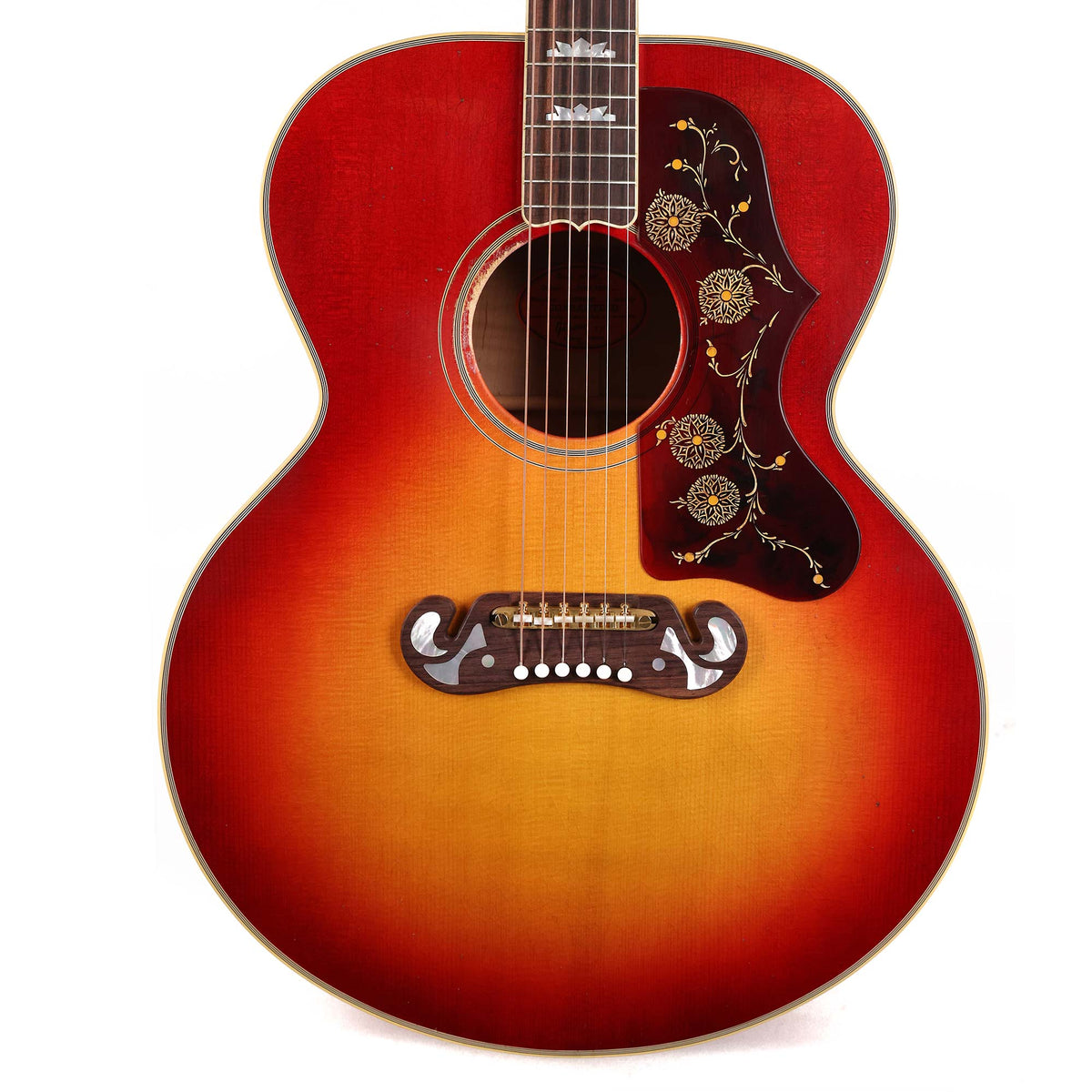Gibson Jimmy Page 1964 SJ-200 Collector's Edition Acoustic Cherry Tea — 1