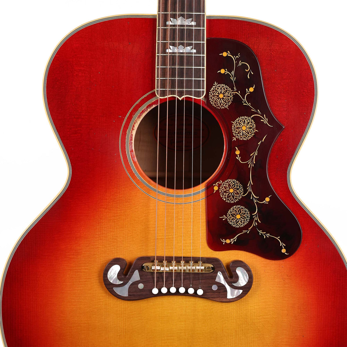 Gibson Jimmy Page 1964 SJ-200 Collector's Edition Acoustic Cherry Tea — 4