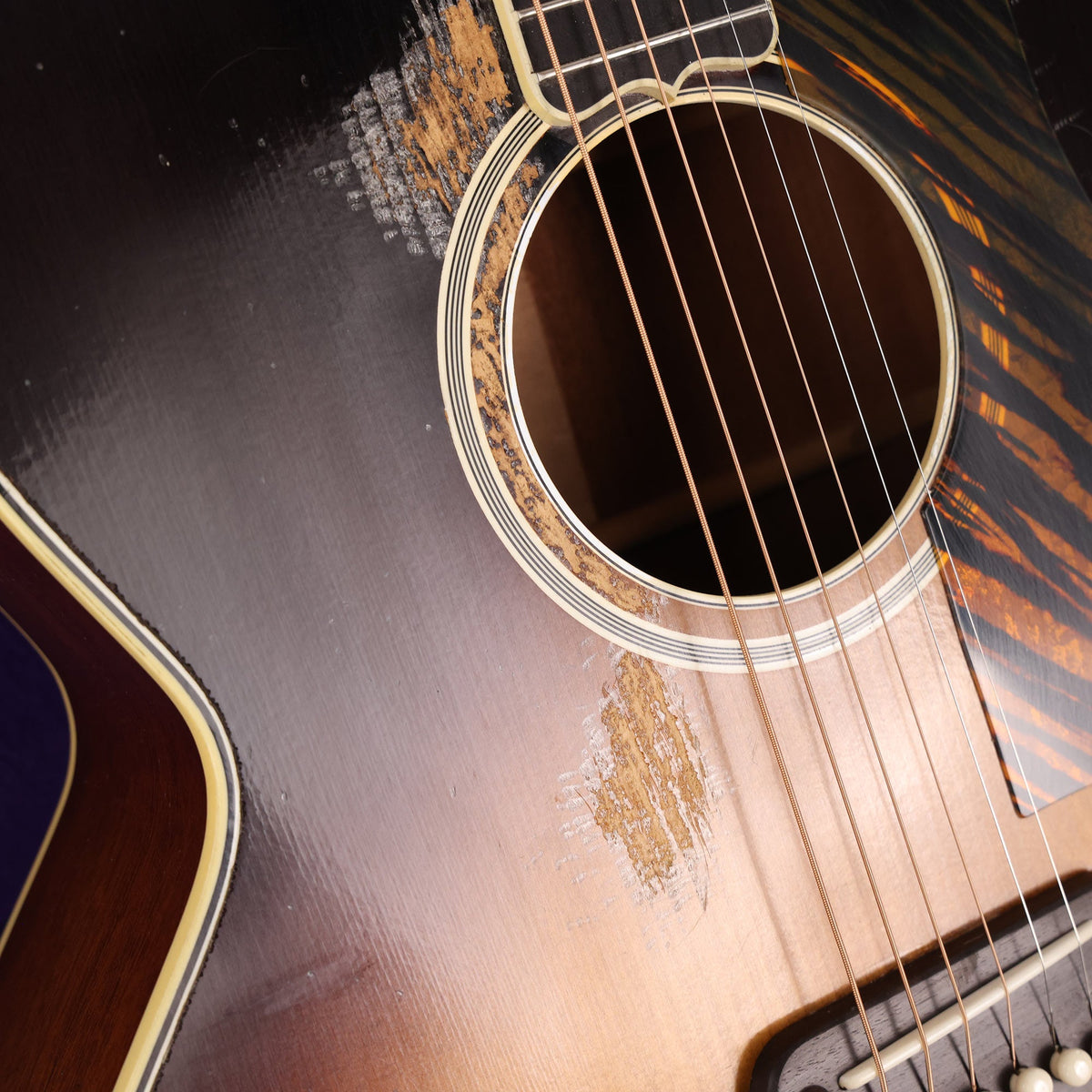 Gibson 1939 SJ-100 Acoustic Murphy Lab Heavy Aged Faded Vintage Sunburst — 8