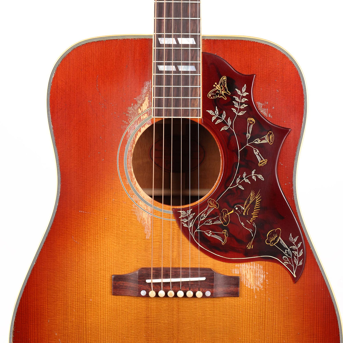 Gibson 1960 Hummingbird Murphy Lab Heritage Cherry Sunburst Heavy Aged — 4