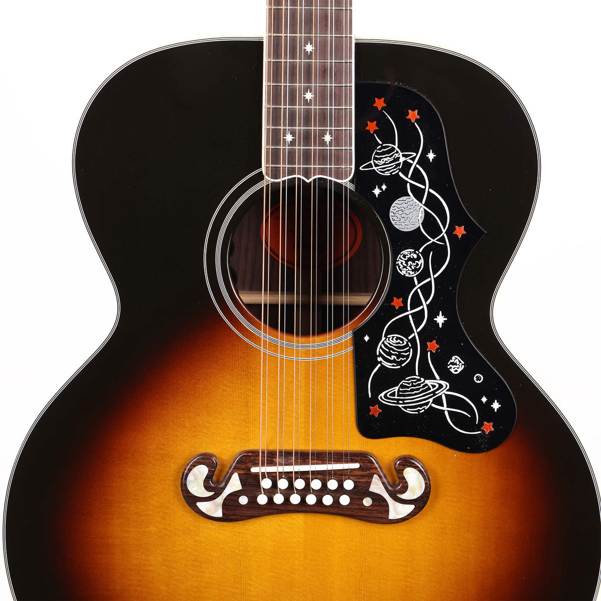 Brian May SJ-200 12-String Acoustic-Electric Vintage Sunburst — 4