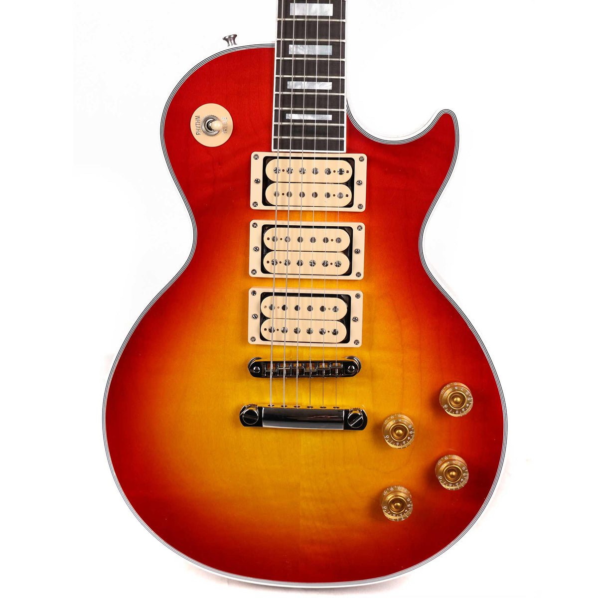 Gibson Custom Shop Les Paul Custom Made 2 Measure Cherry Sunburst Triple '57 Classics and Nickel Hardware — 1