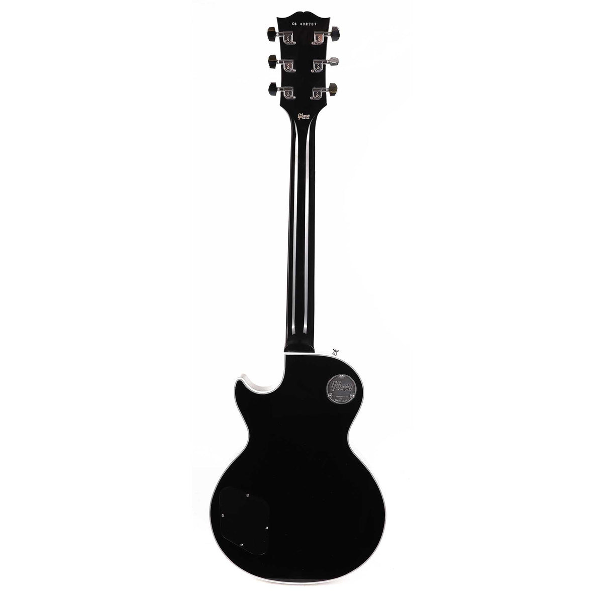 Gibson Custom Shop Les Paul Custom Made 2 Measure Ebony Triple '57 Classics and Nickel Hardware — 3
