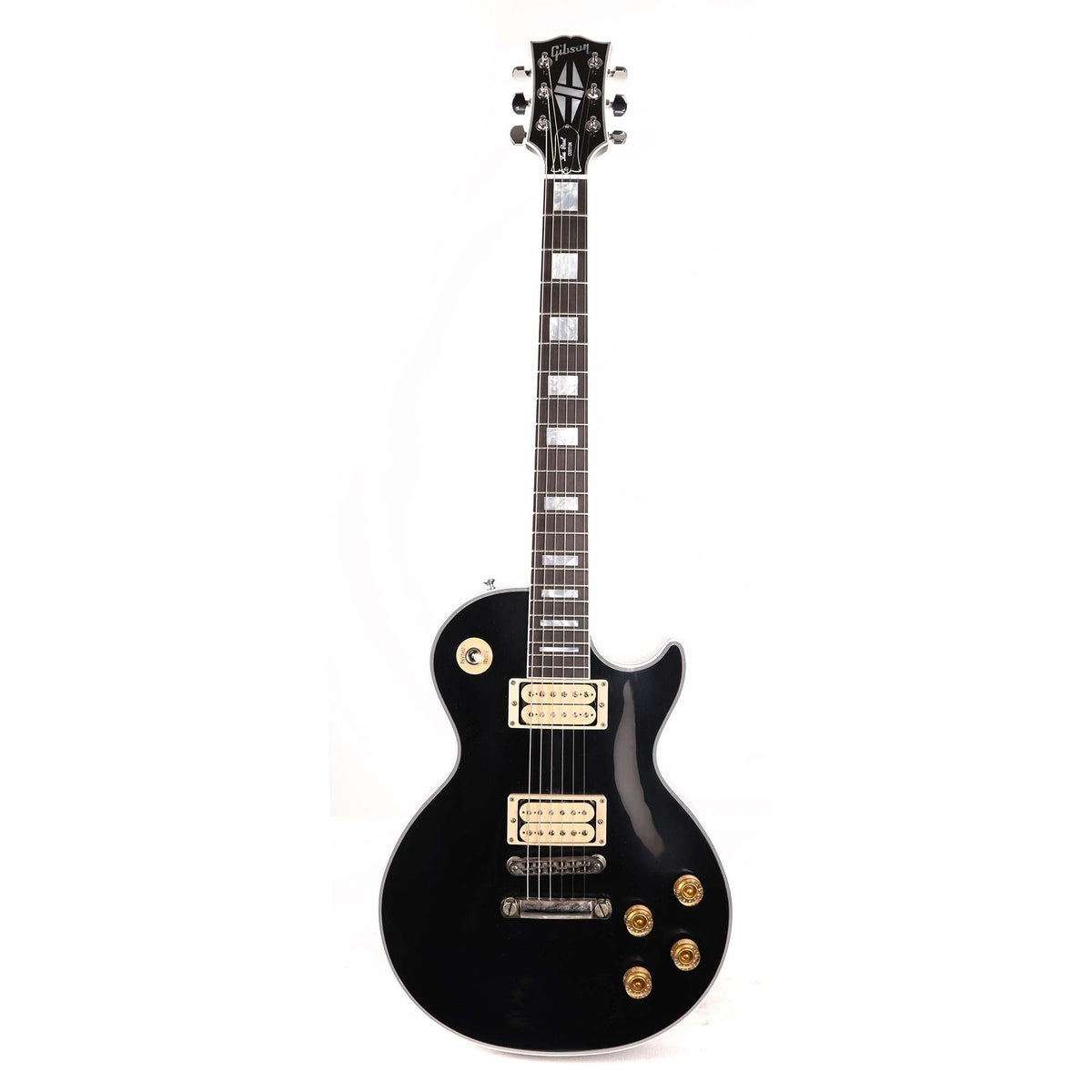 Gibson Custom Shop Les Paul Custom Made 2 Measure Ebony with Double Classic White Pickups — 2