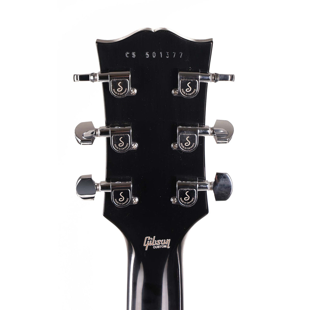 Gibson Custom Shop Les Paul Custom Made 2 Measure Ebony with Double Classic White Pickups — 7