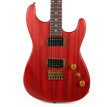 Colletti Guitars Speed of Sound Mahogany Bright Red Stain Split Diamond Inlays