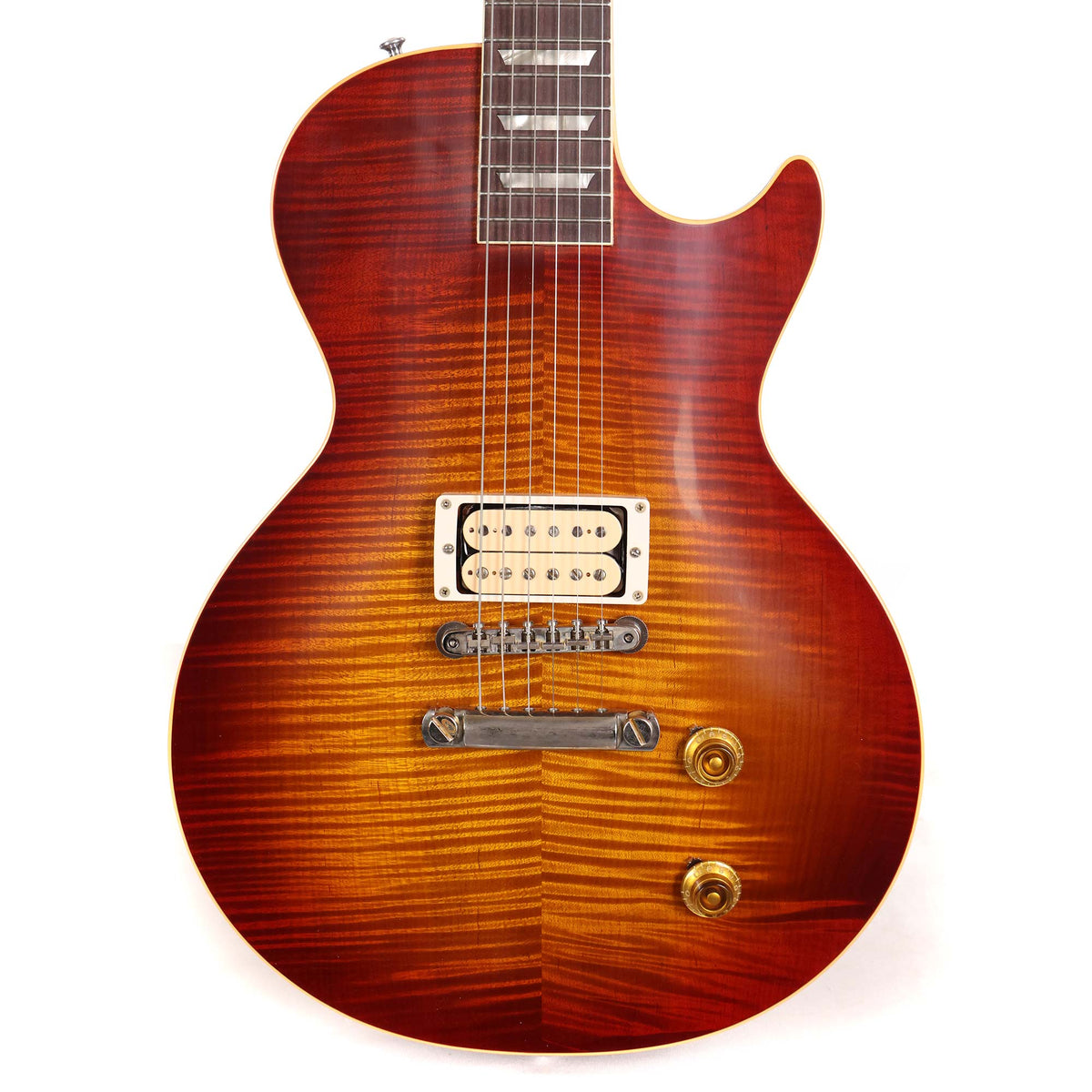 Gibson Custom Shop 1958 Les Paul Made 2 Measure Single-Pickup Washed Cherry Sunburst VOS — 1