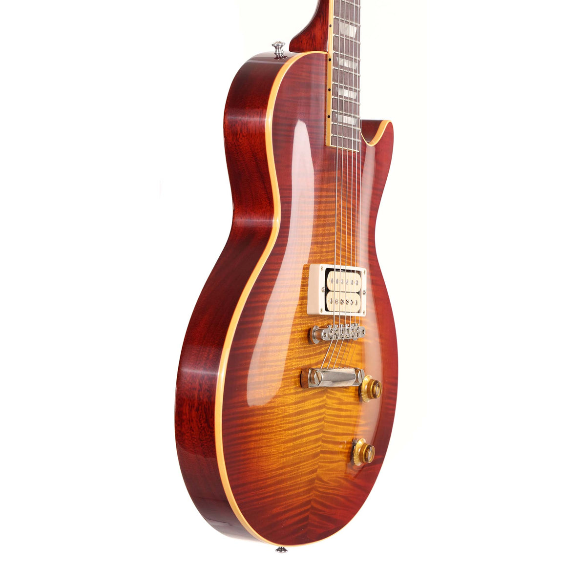 Gibson Custom Shop 1958 Les Paul Made 2 Measure Single-Pickup Washed Cherry Sunburst VOS — 5