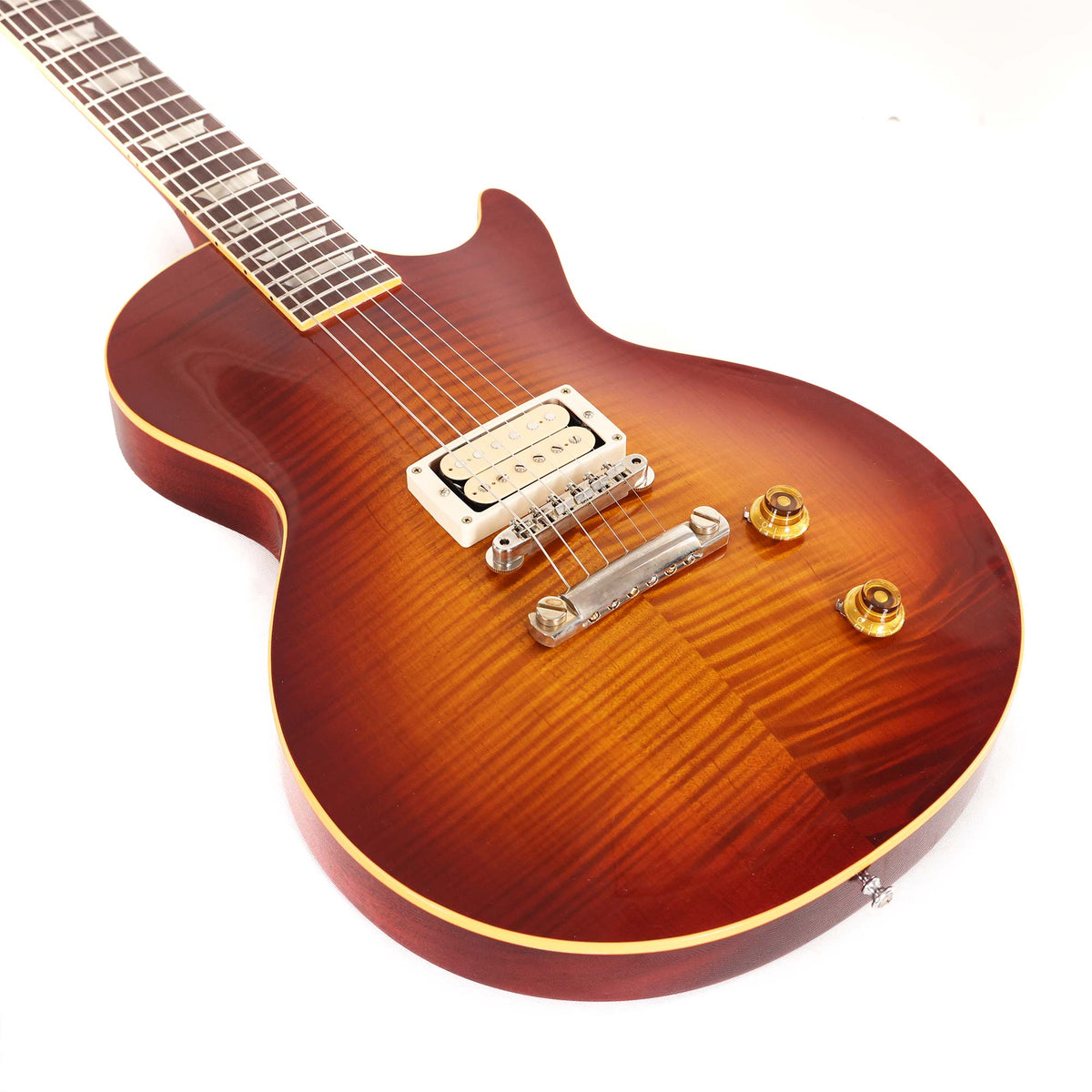 Gibson Custom Shop 1958 Les Paul Made 2 Measure Single-Pickup Washed Cherry Sunburst VOS — 8
