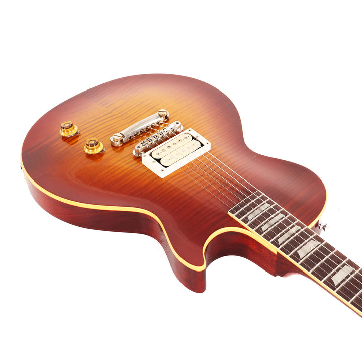Gibson Custom Shop 1958 Les Paul Made 2 Measure Single-Pickup Washed Cherry Sunburst VOS