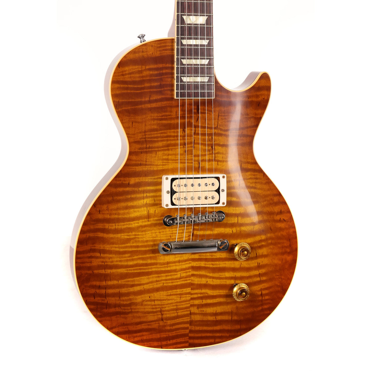 Gibson Custom Shop 1958 Les Paul Chambered Torrefied Top Made 2 Measure Lemon Burst — 5