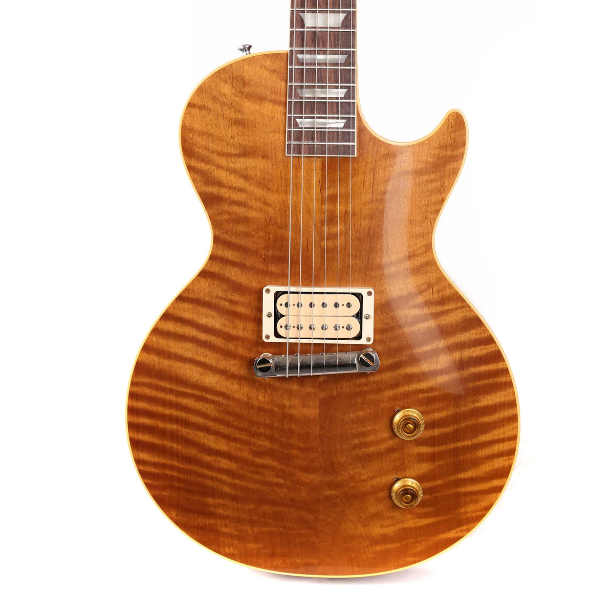 Gibson Custom Shop 1958 Les Paul Roasted Reissue Music Zoo Made 2 Measure Single-Pickup Natural — 1