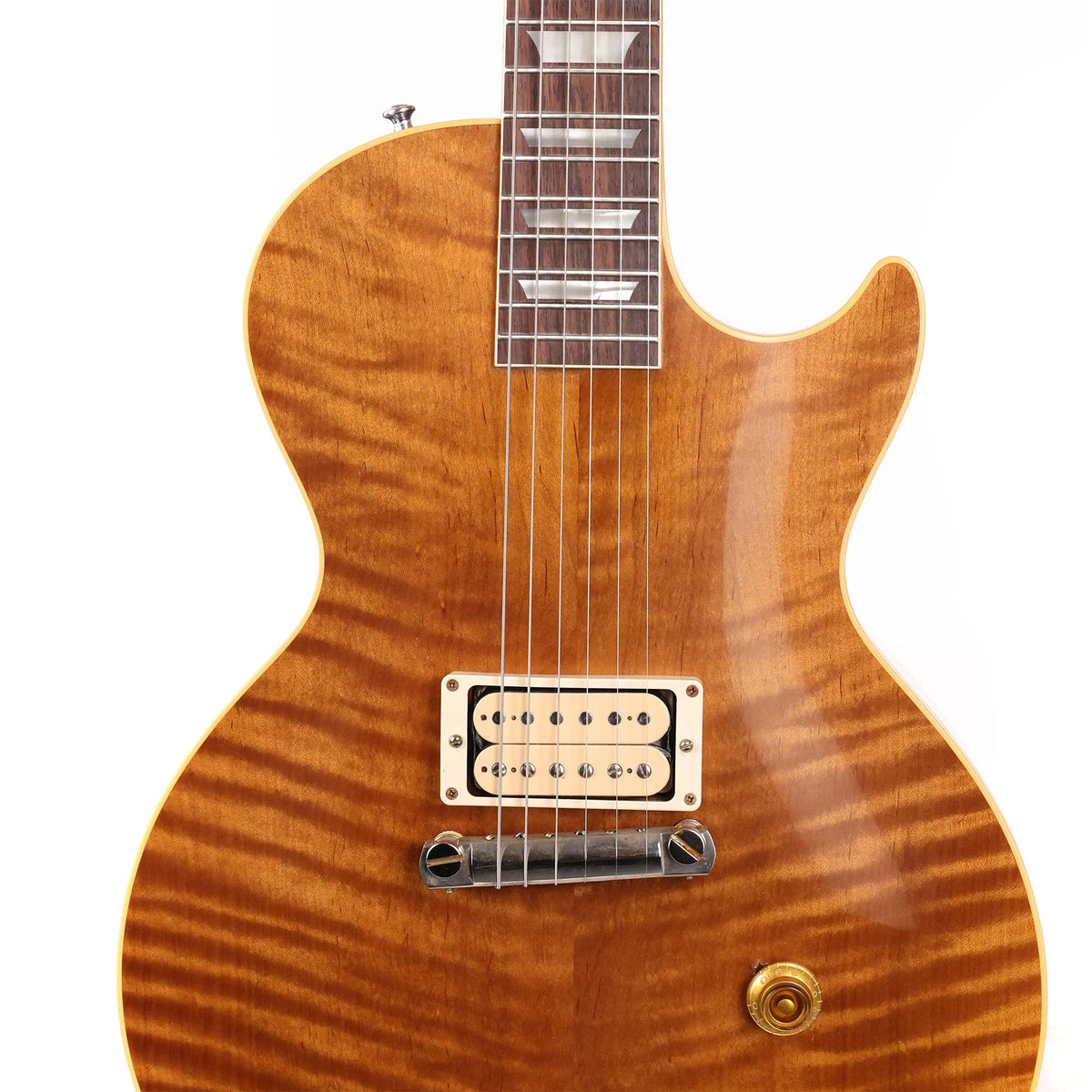 Gibson Custom Shop 1958 Les Paul Roasted Reissue Music Zoo Made 2 Measure Single-Pickup Natural — 4