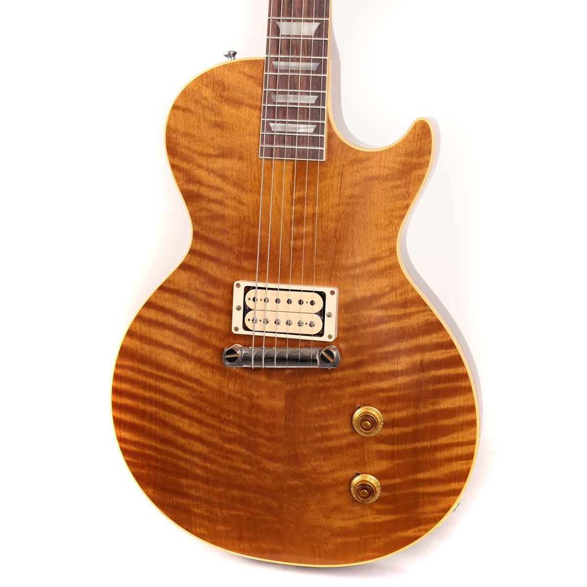 Gibson Custom Shop 1958 Les Paul Roasted Reissue Music Zoo Made 2 Measure Single-Pickup Natural — 5