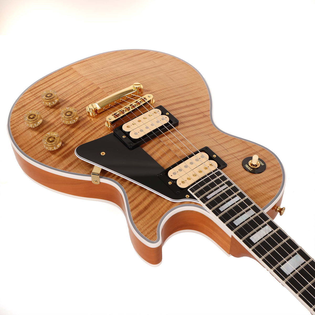 Gibson Custom Shop Les Paul Custom Made 2 Measure Music Zoo Roasted Top Natural — 7