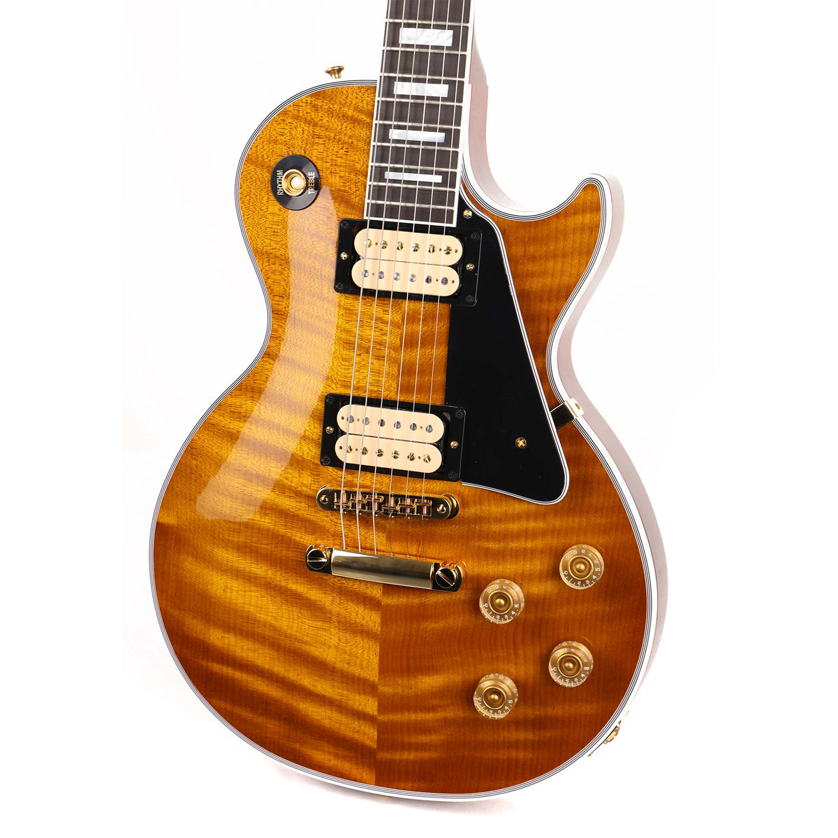 Gibson Custom Shop Les Paul Custom Made 2 Measure Music Zoo Roasted Top Dirty Lemon Fade — 5