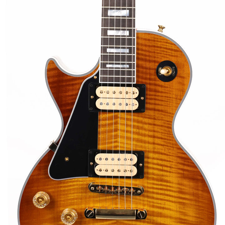 Gibson Custom Shop Les Paul Custom Left-Handed Made 2 Measure Music Zoo Roasted Top Dirty Lemon Fade
