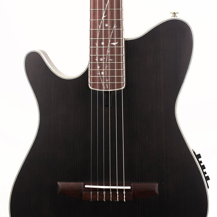 Ibanez TOD10N Tim Henson Signature Left-Handed Nylon Acoustic-Electric Transparent Black Flat