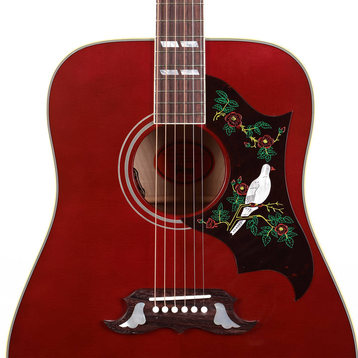 Gibson Dove Original Acoustic-Electric Guitar Wine Red Limited