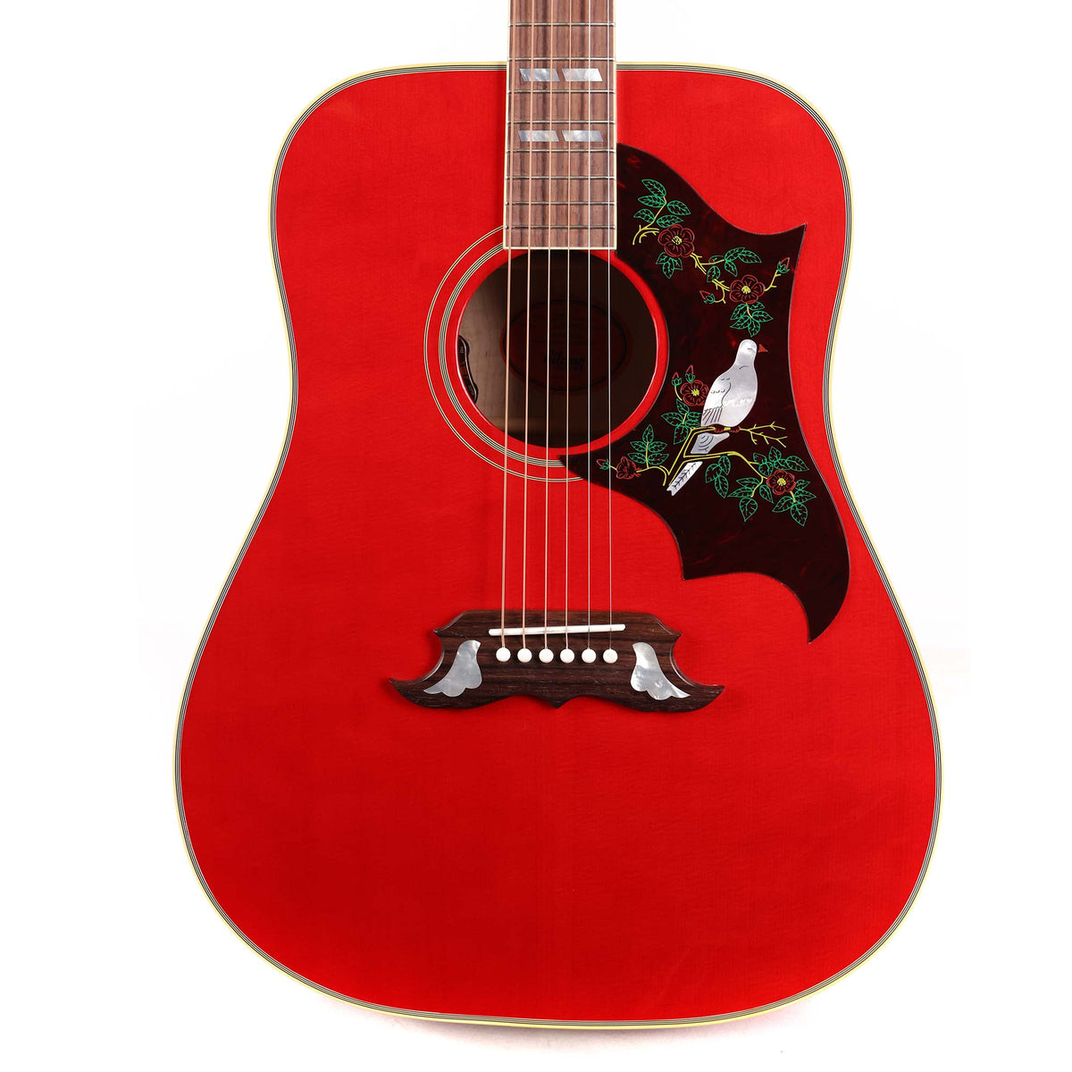 Gibson Dove Made 2 Measure Acoustic-Electric Cardinal Red 2024 — 1
