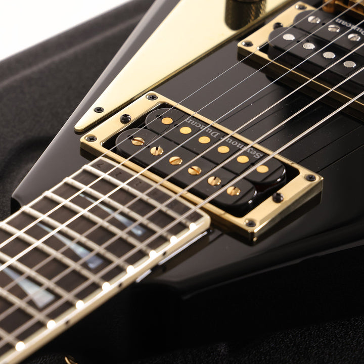 Jackson Custom Shop Rhoads RR-VS Black and Gold Hardware