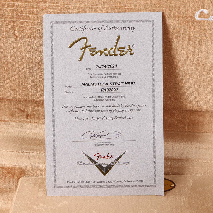 Fender Custom Shop Yngwie Malmsteen Signature Stratocaster Neo Relic Candy Apple Red Music Zoo Exclusive