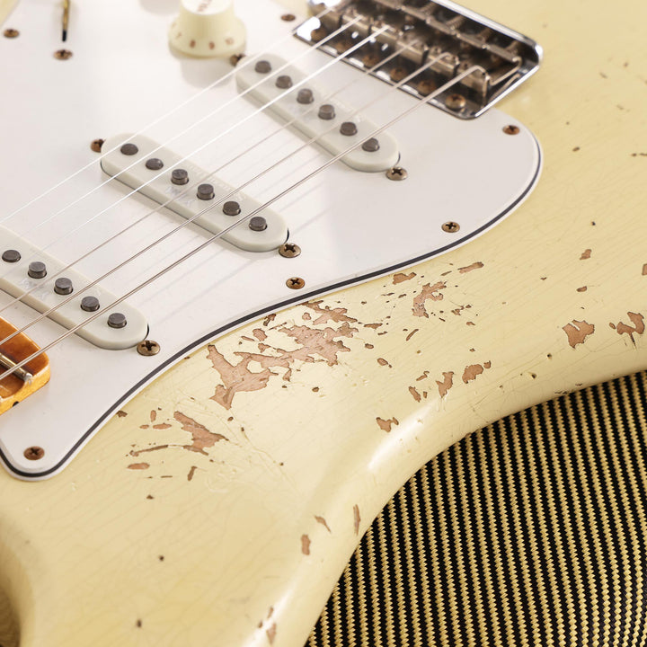 Fender Custom Shop Yngwie Malmsteen Signature Stratocaster Neo Relic Vintage White Music Zoo Exclusive