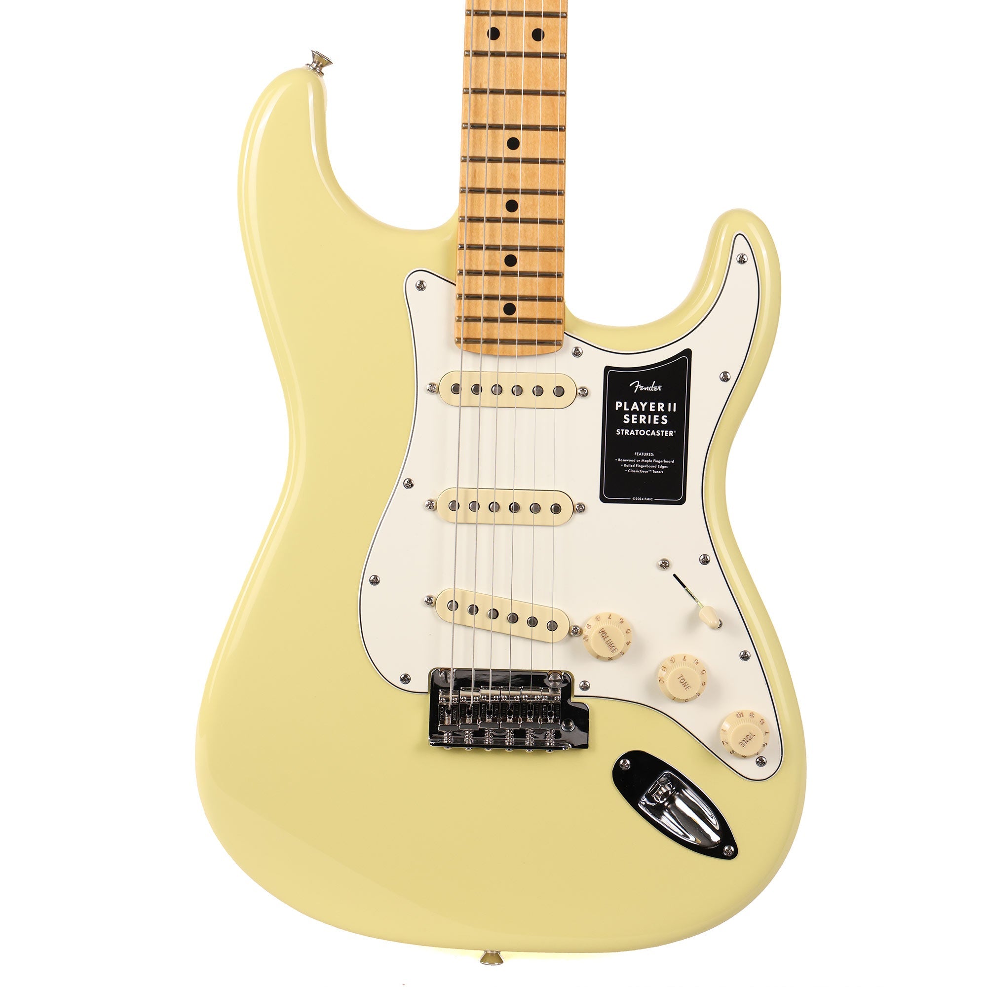 Fender Player II Stratocaster Hialeah Yellow 2024 | The Music Zoo