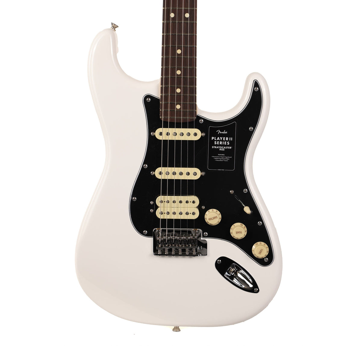 Fender Player II Stratocaster HSS Polar White 2024 | The Music Zoo