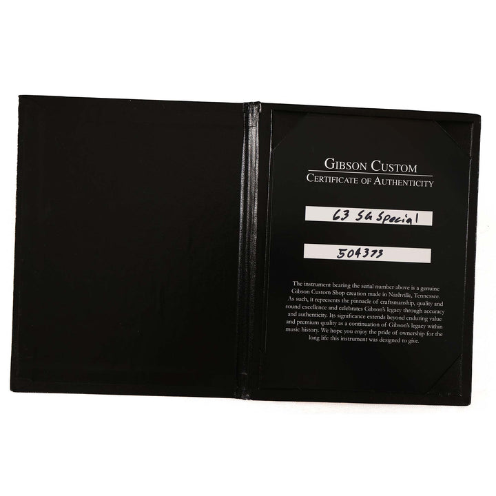 Gibson Custom Shop 1963 SG Special Reissue Made 2 Measure VOS Kerry Green