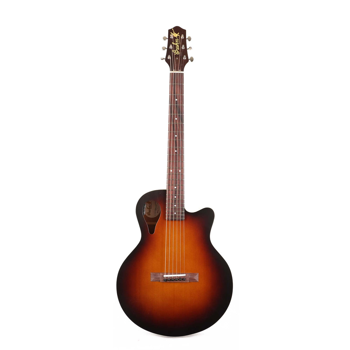 Gruhn Versitar Sitka Western Red Cedar and Mahogany Acoustic-Electric Sunburst — 2