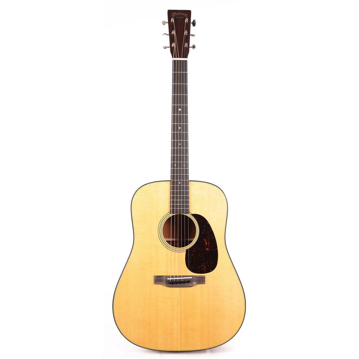 Martin D-18 Dreadnought Acoustic Guitar Natural — 2