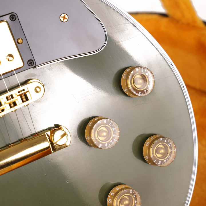 Gibson Custom Shop Les Paul Custom Made 2 Measure Olive Drab Maple Neck Murphy Lab Light Aged