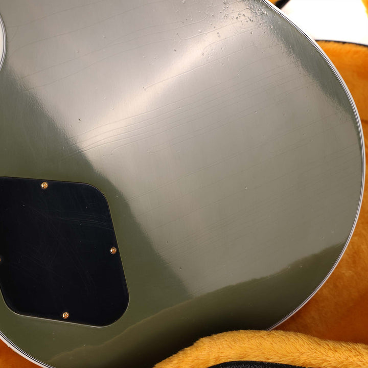 Gibson Custom Shop Les Paul Custom Made 2 Measure Olive Drab Maple Neck Murphy Lab Light Aged