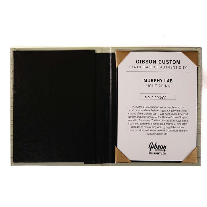 Gibson Custom Shop Les Paul Custom Made 2 Measure Olive Drab Maple Neck Murphy Lab Light Aged