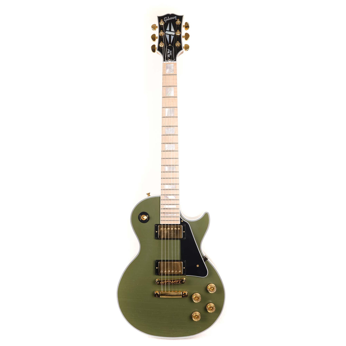 Gibson Custom Shop Les Paul Custom Made 2 Measure Olive Drab Maple Neck Murphy Lab Light Aged — 2