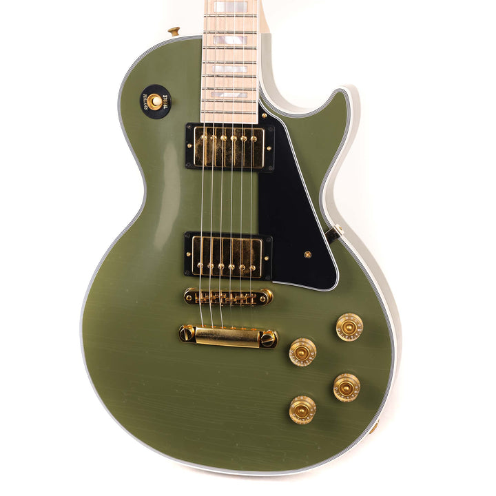 Gibson Custom Shop Les Paul Custom Made 2 Measure Olive Drab Maple Neck Murphy Lab Light Aged