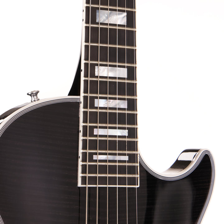 Gibson Custom Shop Les Paul Axcess Custom Made 2 Measure Trans Black Torrified Maple Top 2026