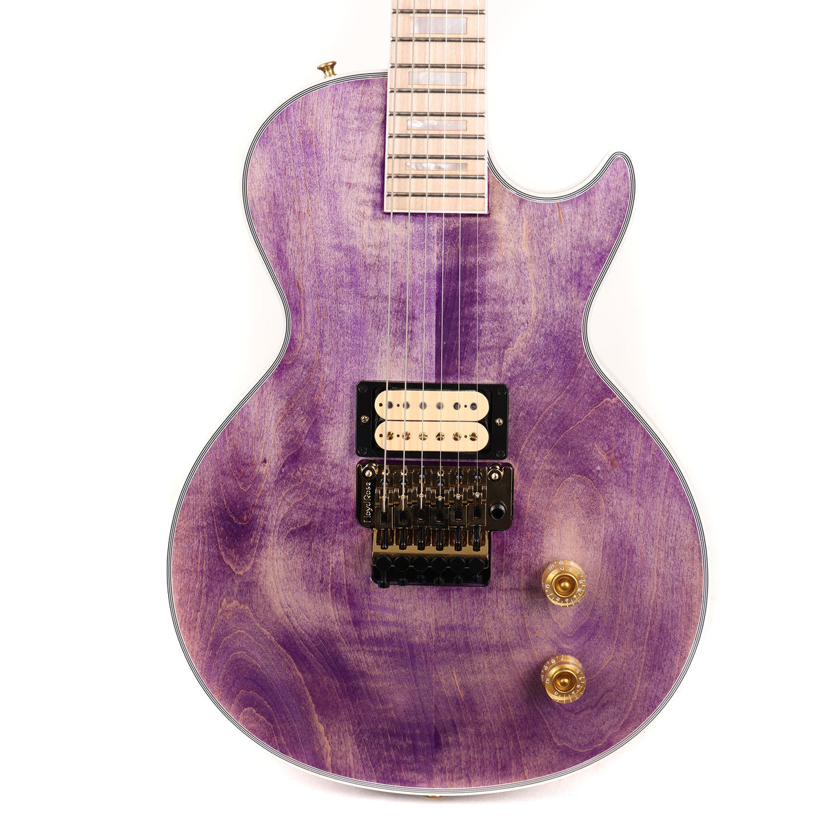 Gibson Custom Shop Les Paul Axcess Custom Made 2 Measure Trans Purple and Maple Fretboard — 1