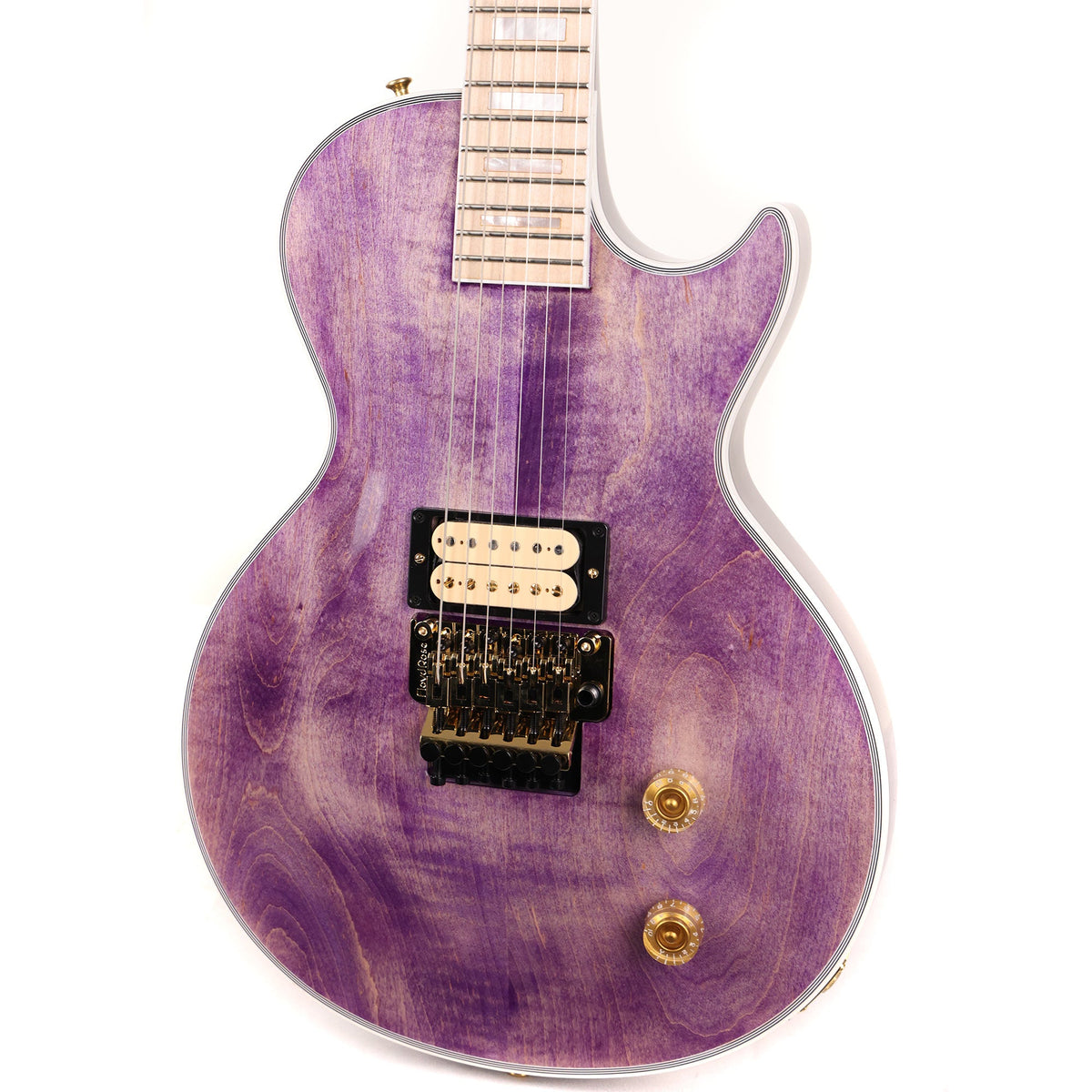 Gibson Custom Shop Les Paul Axcess Custom Made 2 Measure Trans Purple and Maple Fretboard — 5
