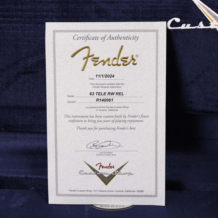 Fender Custom Shop 1963 Telecaster Relic Vintage White