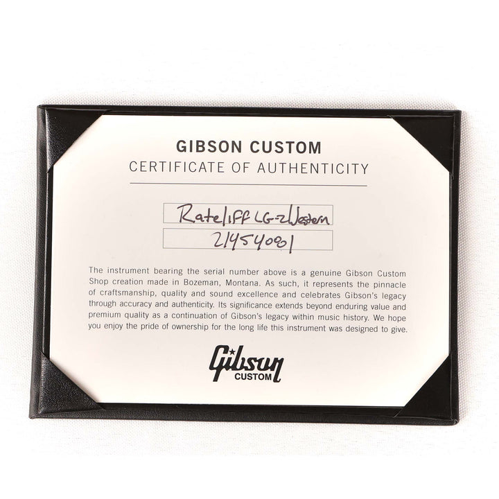 Gibson Nathaniel Rateliff LG-2 Western Acoustic-Electric Left-Handed Vintage Sunburst 2023