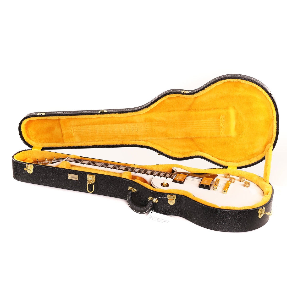 Gibson Custom Shop M2M Les Paul Custom Alpine White with Ebony Sides and Stinger — 11