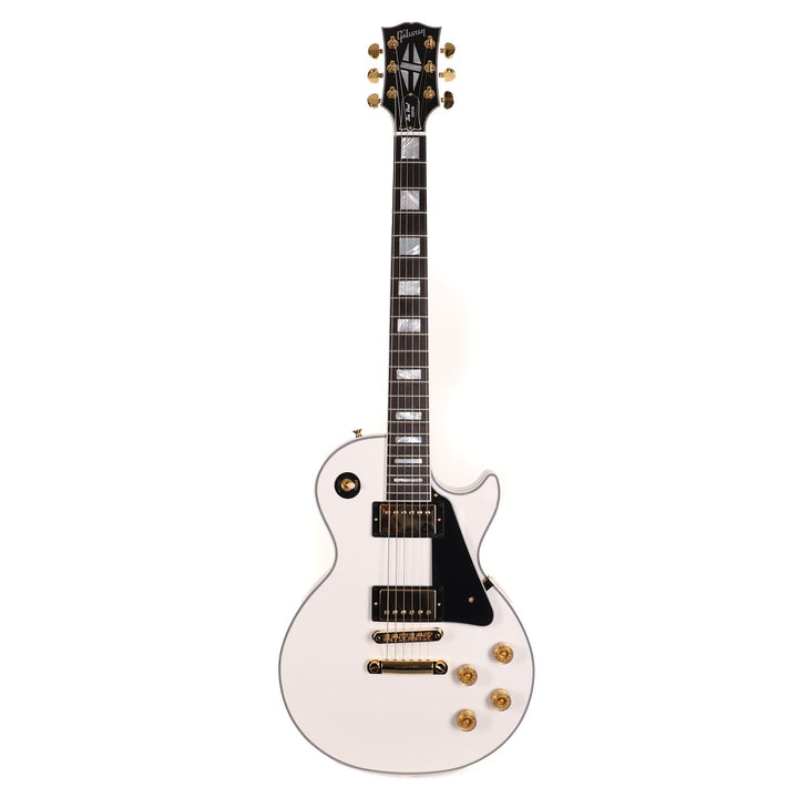 Gibson Custom Shop M2M Les Paul Custom Alpine White with Ebony Sides and Stinger